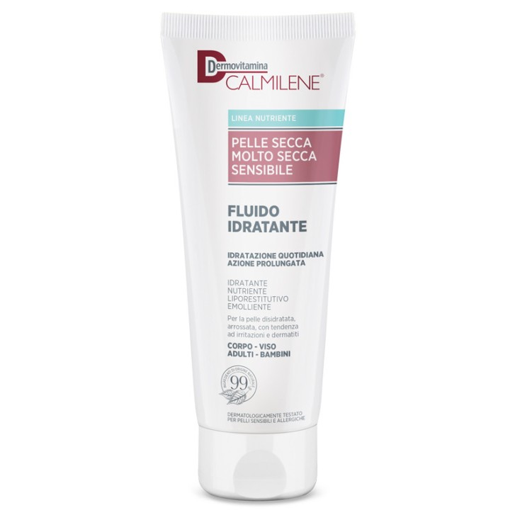 Calmilene Crema Idratante per Pelle Secca e Sensibile Senza Profumo 250ml - Dermovitamina
