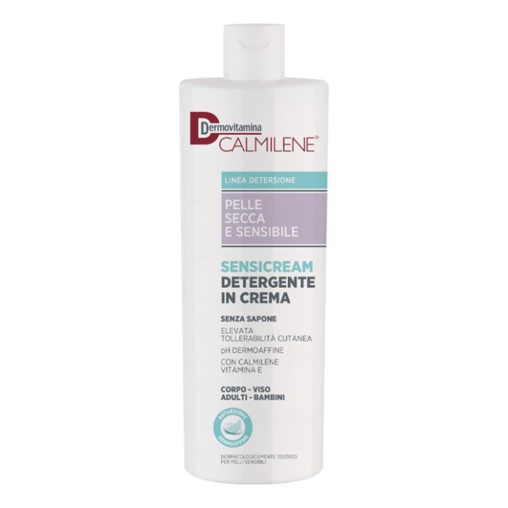Detergente in Crema per Pelli Secche e Sensibili Senza Sapone 500 ml - DERMOVITAMINA