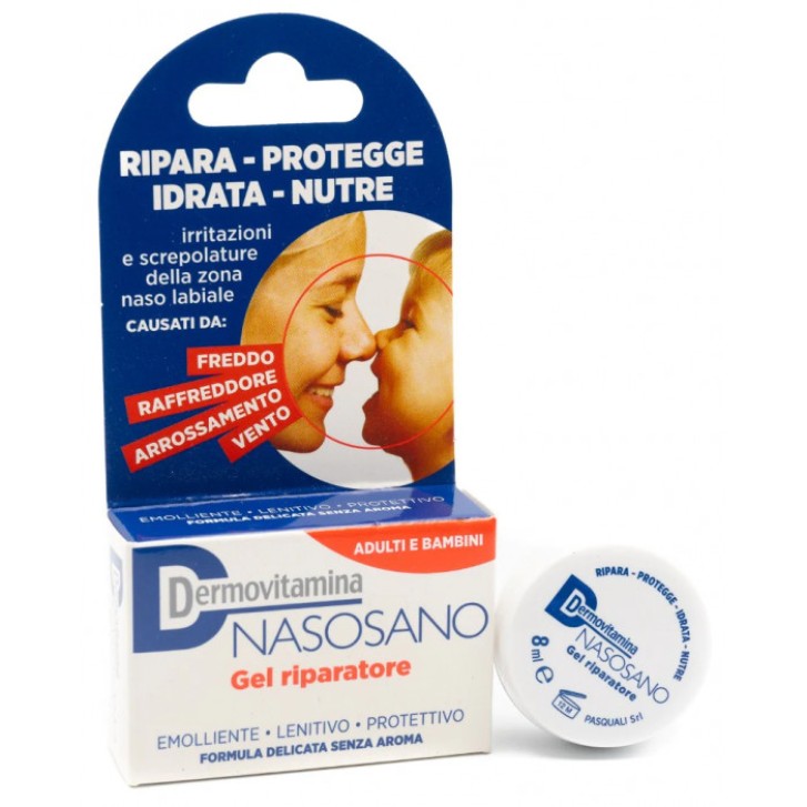 Balsamo Riparatore Lenitivo Protettivo per Ragadi Naso e Labbra 8ml - Dermovitamina