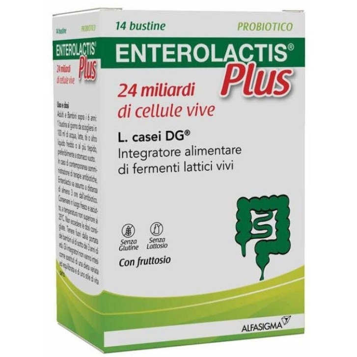 Enterolactis Plus Integratore Probiotico Flora Intestinale 14 Bustine - ENTEROLACTIS