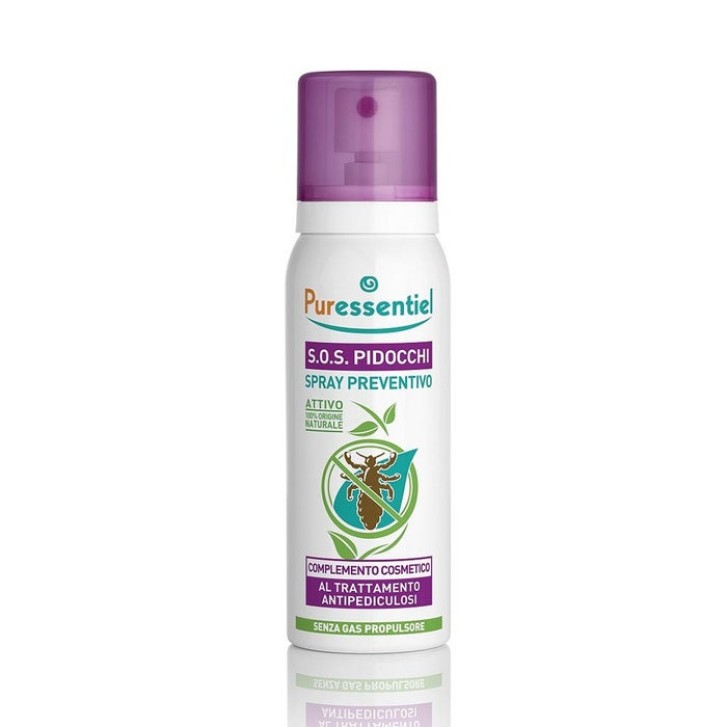 Spray Preventivo Anti-Pidocchi Naturale senza Insetticidi 75ml - Puressentiel