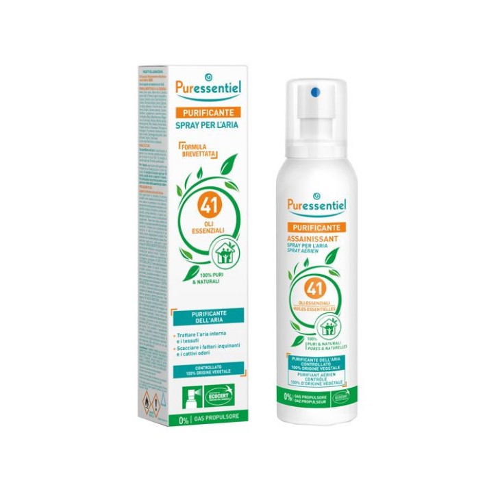 Spray Purificante Aria con 41 Oli Essenziali 200ml - Puressentiel