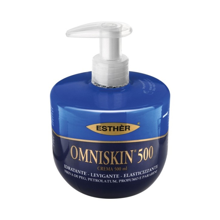 OMNISKIN 500 Crema Idratante Elasticizzante Riparatrice 500ml - LAB.FARMACEUTICI KRYMI
