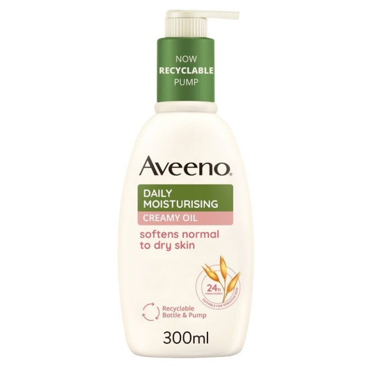 Crema Olio Idratante per Pelli Secche e Sensibili con Olio di Mandorle 300ml - AVEENO