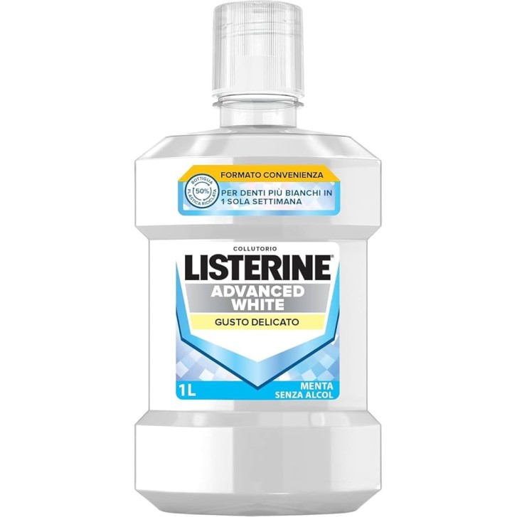 Advanced White Collutorio Sbiancante e Antibatterico Senza Alcol 500 ml - LISTERINE