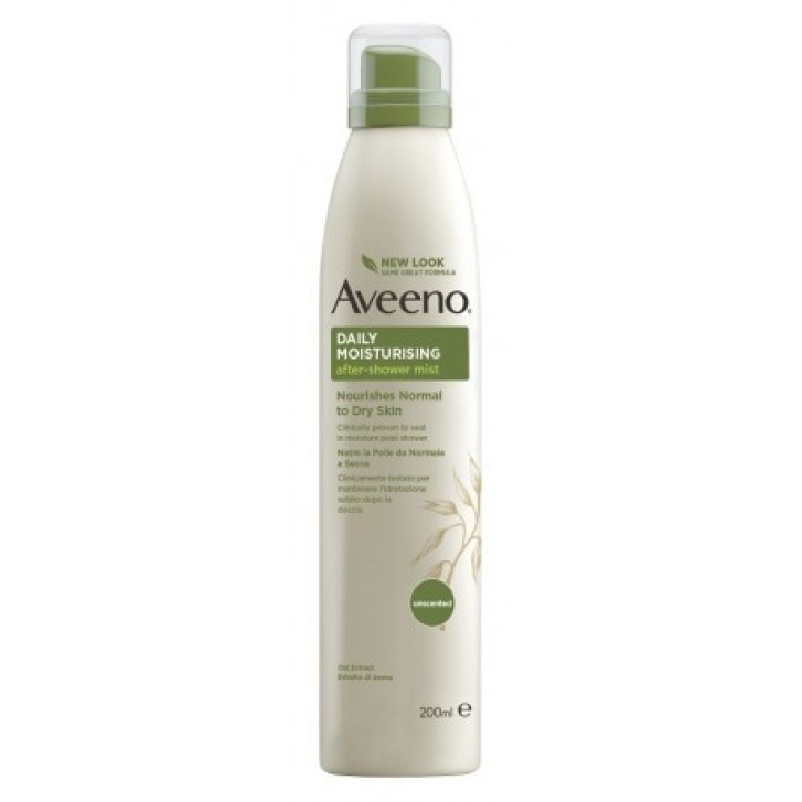 Spray Idratante Dopo Doccia per Pelli Sensibili Idratazione Intensa 200ml - AVEENO