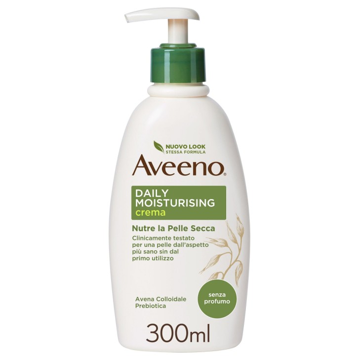 Crema Idratante Corpo Rapido Assorbimento 24 Ore Pelle Sensibile 300ml - AVEENO