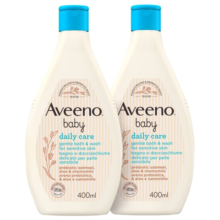 Detergente Corpo per Neonati e Bambini con Avena pH Bilanciato 2x400ml - AVEENO