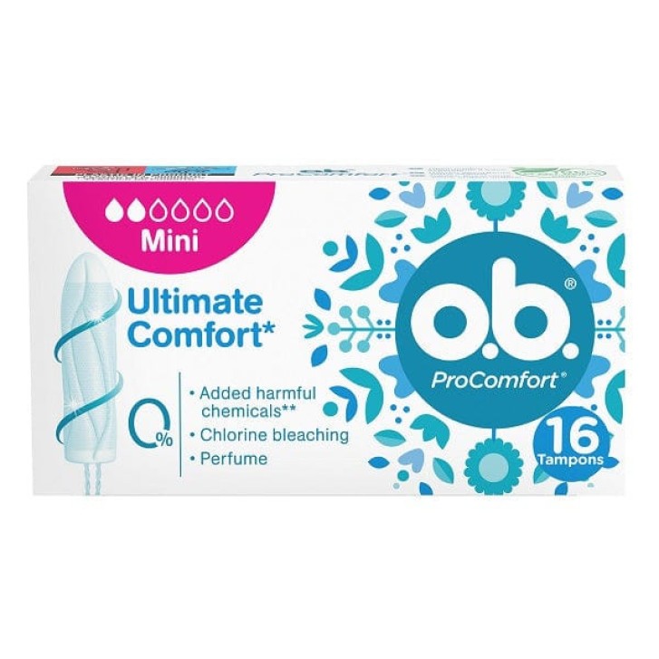 OB Mini Pro Comfort Assorbenti Interni Flusso Leggero SilkTouch 16 pezzi - OB