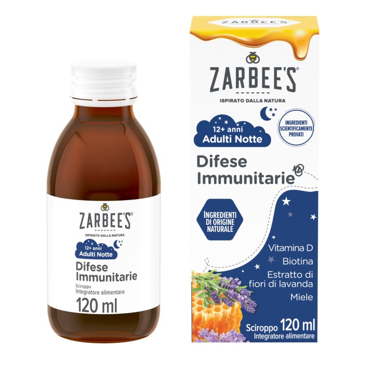 Integratore Immunitario Adulti Notte con Miele e Lavanda 120 ml - ZARBEE\'S