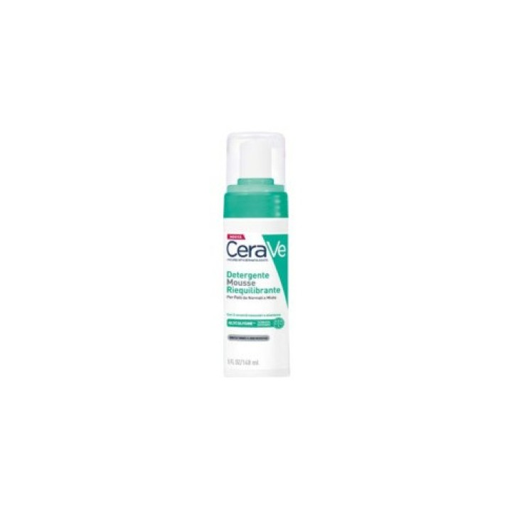 Mousse Detergente Riequilibrante per Pelli Sensibili e Grasse 148 ml - CERAVE