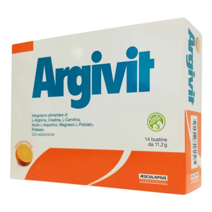 Argivit Integratore L-Arginina Creatina Magnesio Senza Glutine 14 Bustine - Aesculapius
