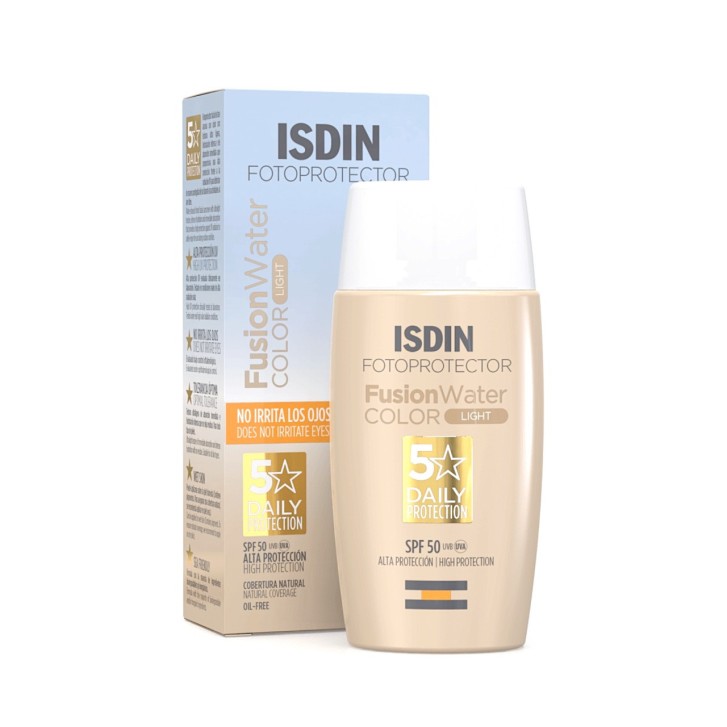 Fusion Water Color Light Crema Solare Viso SPF 50 Idratante Unisex 50ml - ISDIN