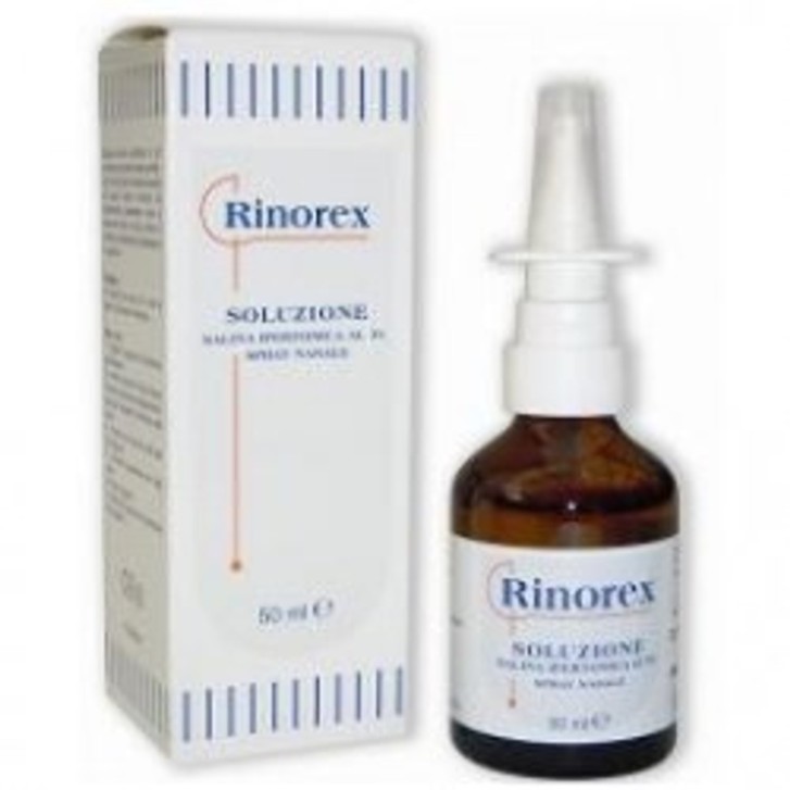 RINOREX Spray Nasale Ipertonico Soluzione Salina Idratante per Mucosa Nasale 50ml