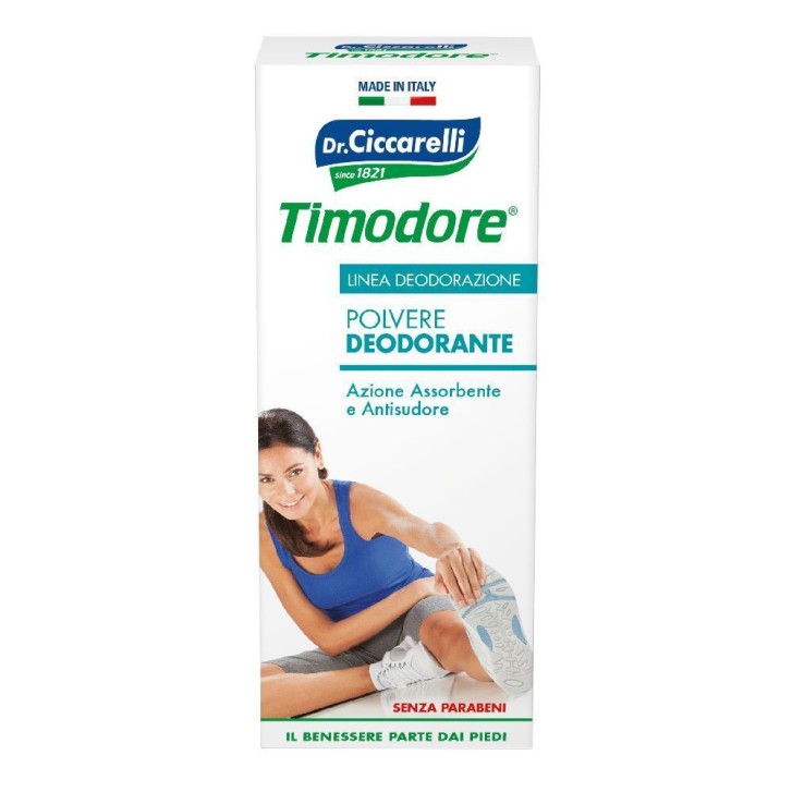 Polvere Deodorante Antitraspirante Rinfrescante 75g - TIMODORE
