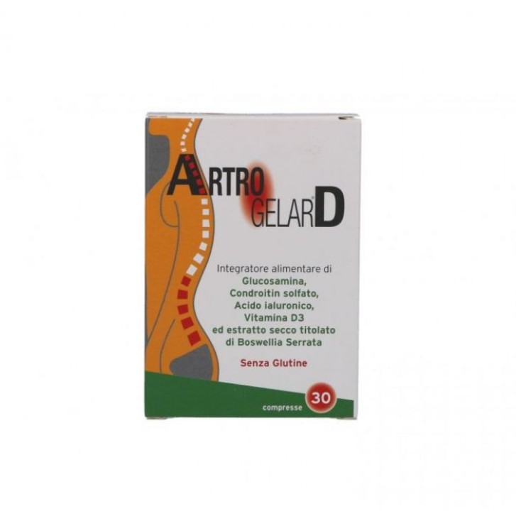 Artrogelard Integratore per Articolazioni Glucosamina e Condroitina 30 Compresse - Gelar