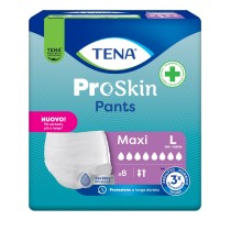 Tena Pants Maxi Pannolone a Mutandina Alta Protezione Taglia LARGE 8 pezzi 100-135 cm - Tena