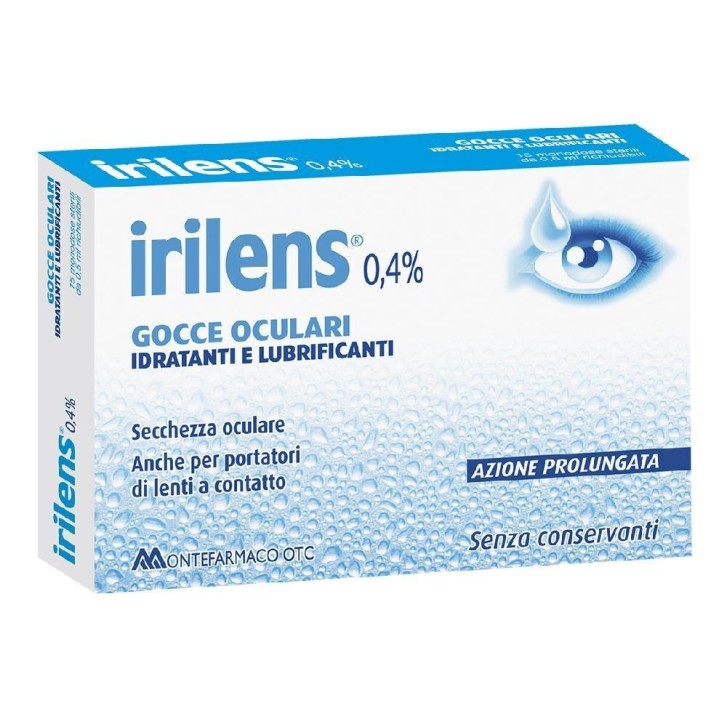 Gocce Oculari Idratanti Acido Ialuronico 0,4% Senza Conservanti 10 Flaconcini - Irilens