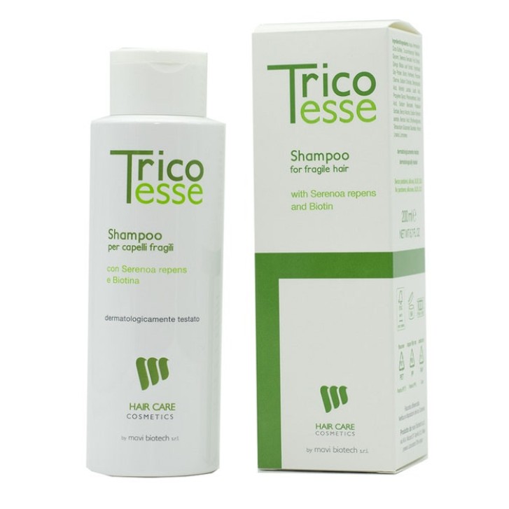 Shampoo Capelli Fragili con Serenoa Repens Senza Parabeni e Siliconi 200ml - Tricoesse
