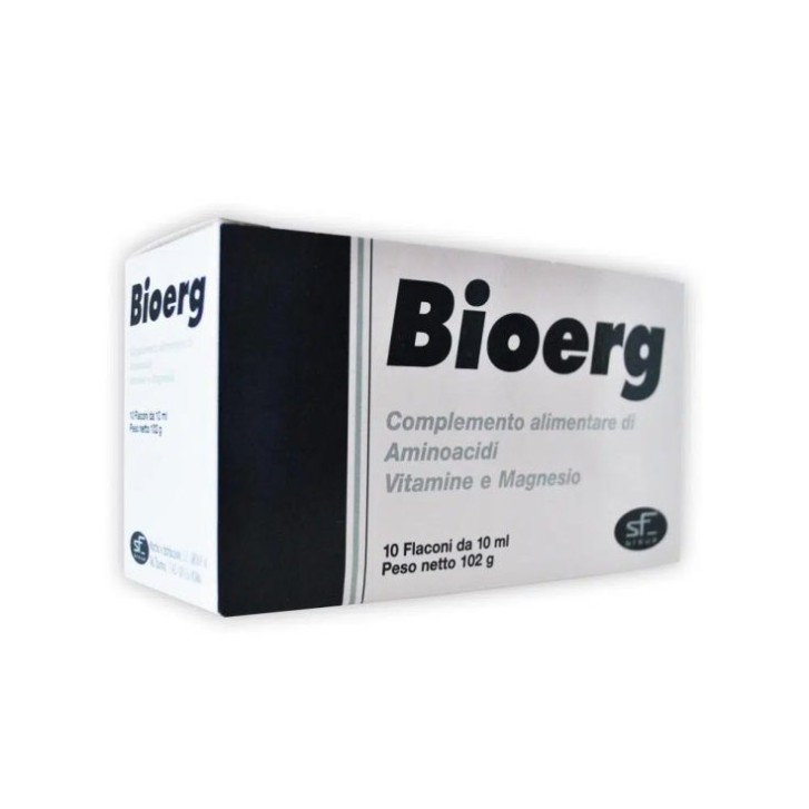 Bioerg Integratore Multivitaminico Energetico con Aminoacidi e Magnesio 10x10ml - S.F. Group