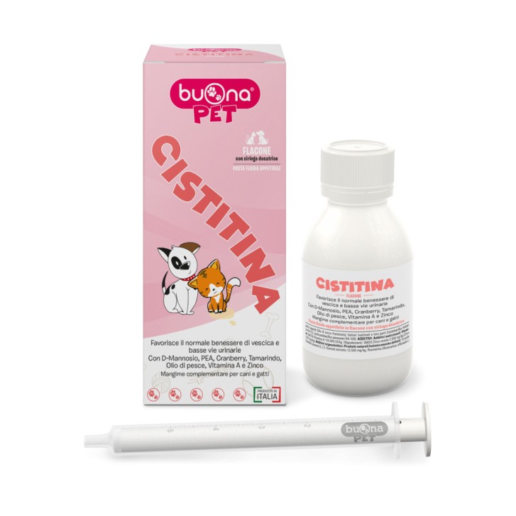 Integratore Urinario per Animali con D-mannosio PEA e Cranberry 60g - Buonapet