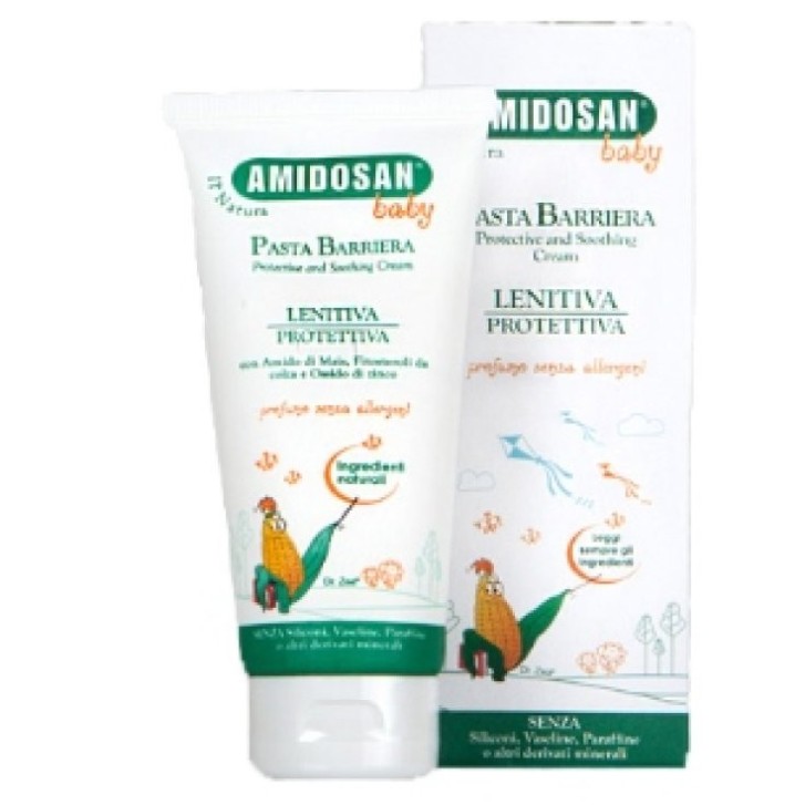 Pasta Zinco Naturale per Bambini Lenitiva e Protettiva Dermatiti da Pannolino 100ml - Amidosan