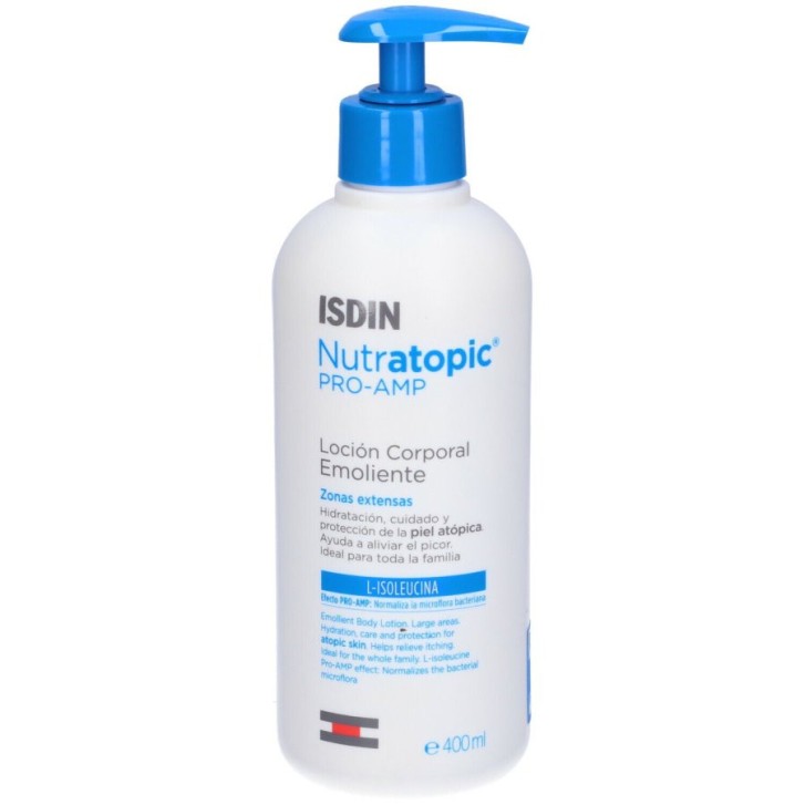 Nutratopic PRO-AMP Lozione Emolliente Idratante e Lenitiva per Pelle Atopica 400ml - Isdin