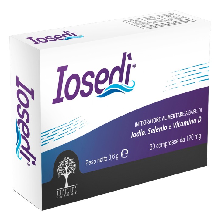 Integratore Iodio Selenio Vitamina D per Tiroide e Immunità 30 Compresse - Iosedi\'