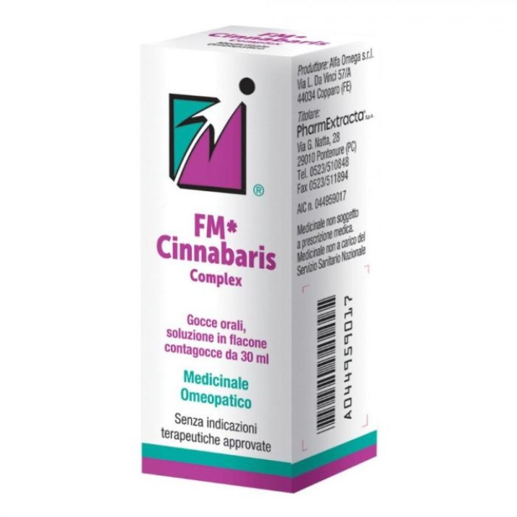 FM Cinnabaris Complex Gocce Omeopatiche per Benessere 30ml - Omeopiacenza