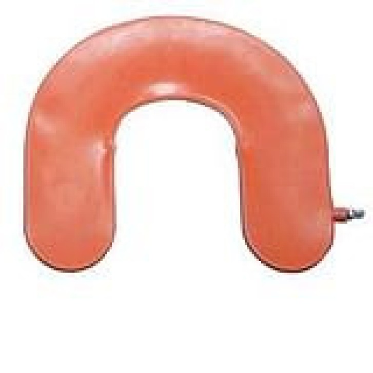 Cuscino antidecubito ferro di cavallo gonfiabile 120 cm in gomma rossa - Dispositivo Medico