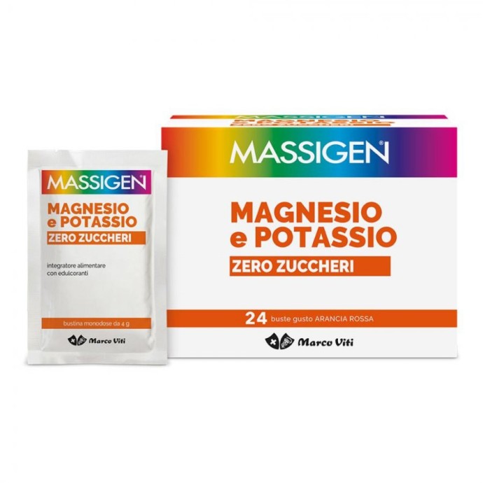 Magnesio Potassio Zero Zuccheri Integratore Arancia Rossa 24 Bustine - Marco Viti
