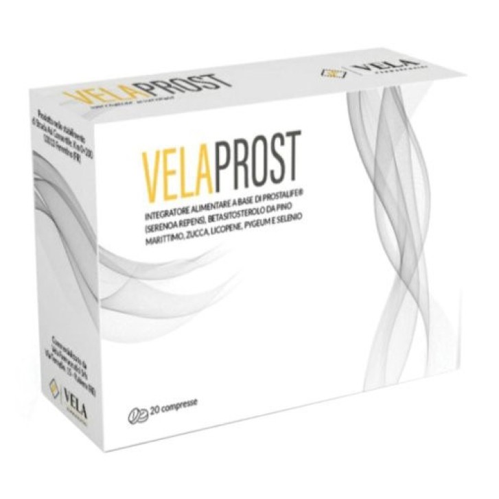 VELAPROST Integratore Prostata con Serenoa Repens e Betasitosterolo 20 Compresse - VELAPROST