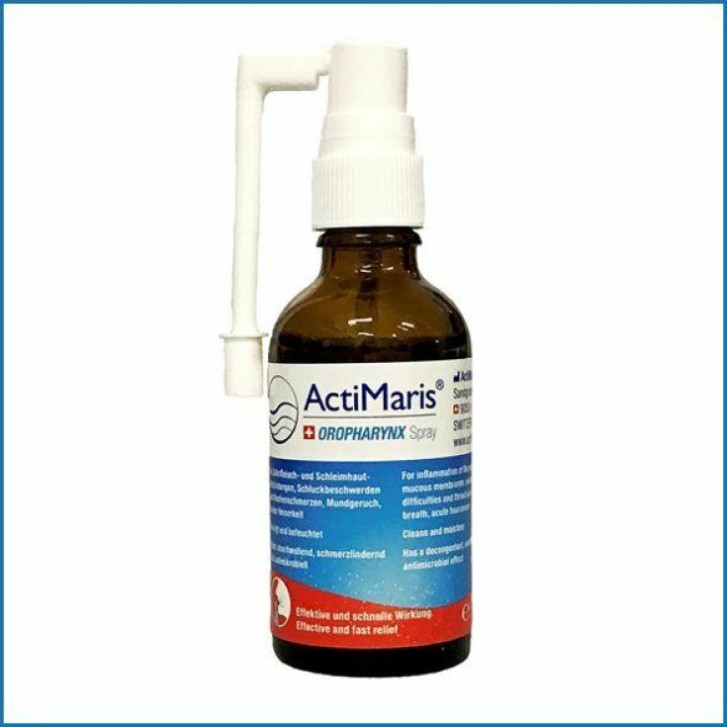 ACTIMARIS OROPHARYNX Spray Orofaringeo Soluzione Ipertonica Decontaminante 50ml - ALMEROS