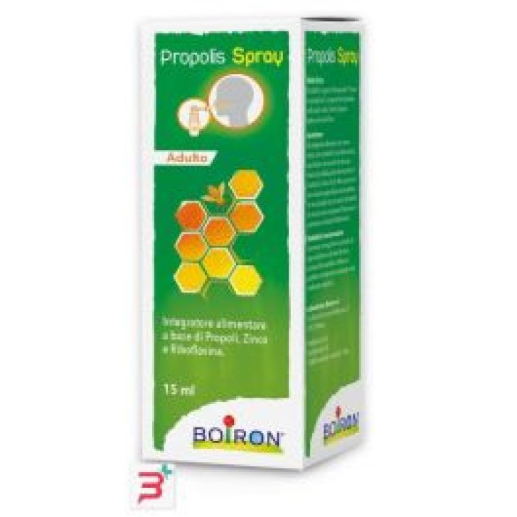 Propolis Spray Adulti 15ml con Zinco e Riboflavina Aroma Menta - Boiron