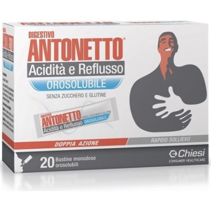 Digestivo A/R Dispositivo Medico 20 Bustine Orosolubili Senza Zucchero - DIGESTIVO ANTONETTO