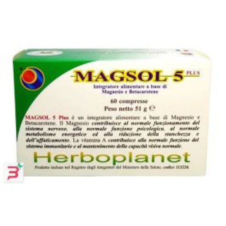 MAGSOL 5 PLUS Integratore Muscolo Scheletrico 60 Compresse - HERBOPLANET