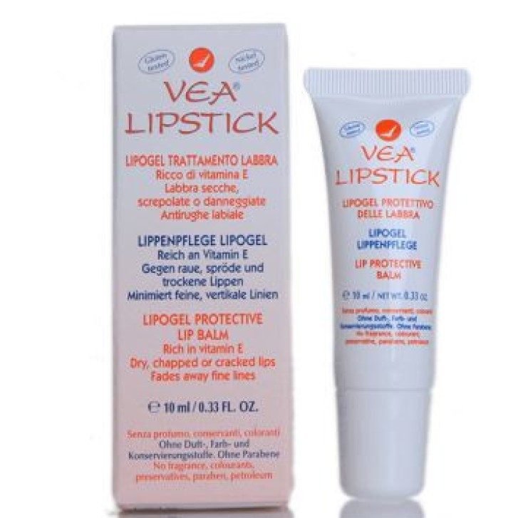 VEA Lipogel Idratante e Protettivo per Labbra Secche con Vitamina E 10ml - VEA