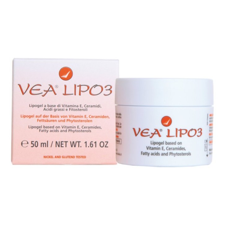 VEA LIPO3 Emolliente Idratante Protettivo con Ceramidi e Vitamina E 50ml - VEA