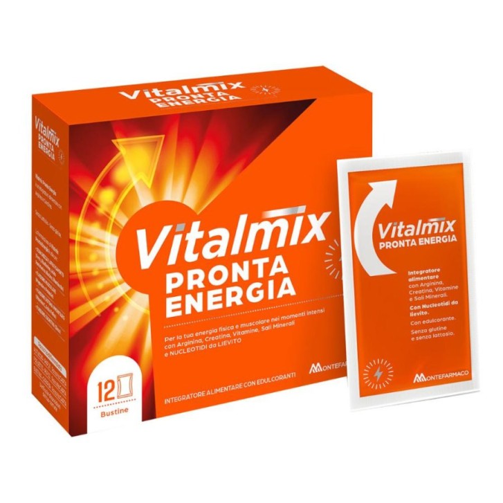 VITALMIX Pronta Energia Integratore per Stanchezza Muscolare 12 Bustine - VITALMIX