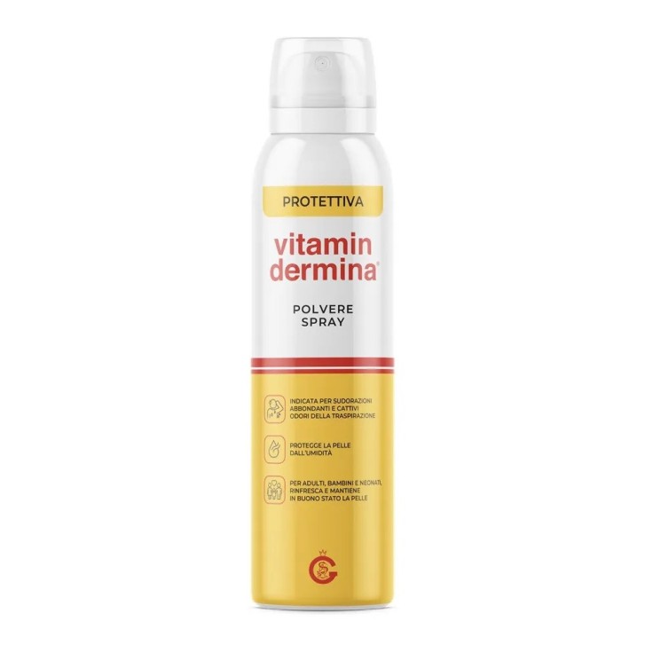 VITAMINDERMINA Spray Protettivo Pelle Polvere Dispositivo Medico 150 ML - VITAMINDERMINA