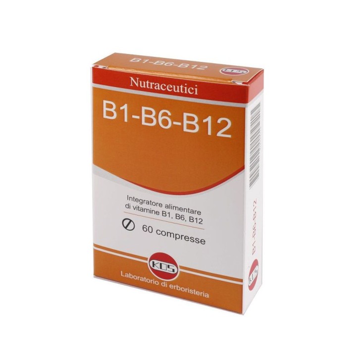 Integratore Vitamine B Complesso B1 B6 B12 60 Compresse - KOS