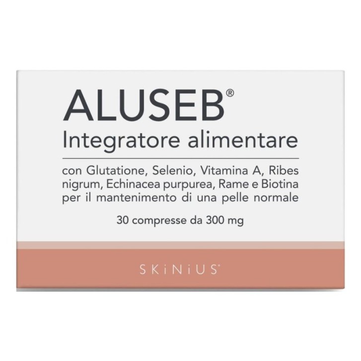 ALUSEB Integratore Pelle e Difese Immunitarie Senza Glutine e Lattosio 30 Compresse