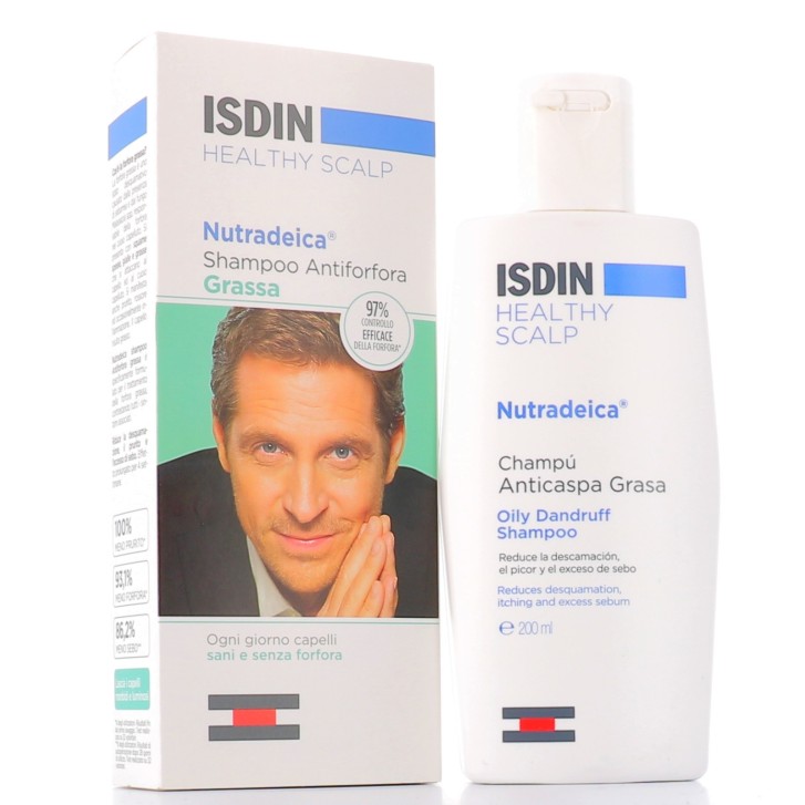 Nutradeica Shampoo Antiforfora Grassa per Prurito e Sebo in Eccesso 200ml - ISDIN