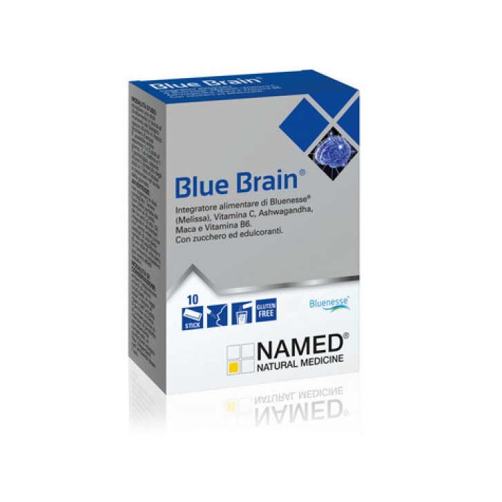 Blue Brain Integratore Benessere Psicofisico con Vitamina C e Ashwagandha 10 Bustine - NAMED