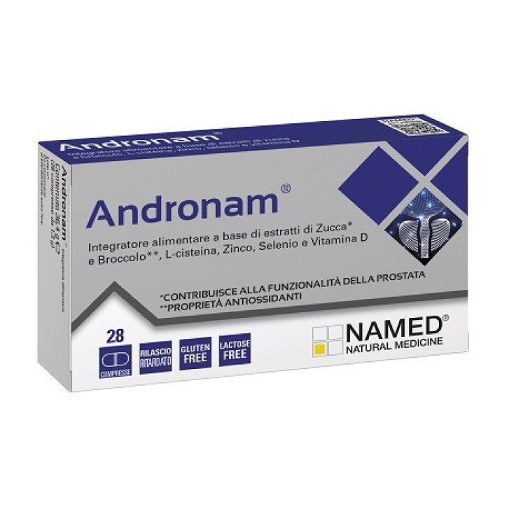 Andronam Integratore Prostata con Zucca Broccolo e Zinco 28 Compresse - NAMED