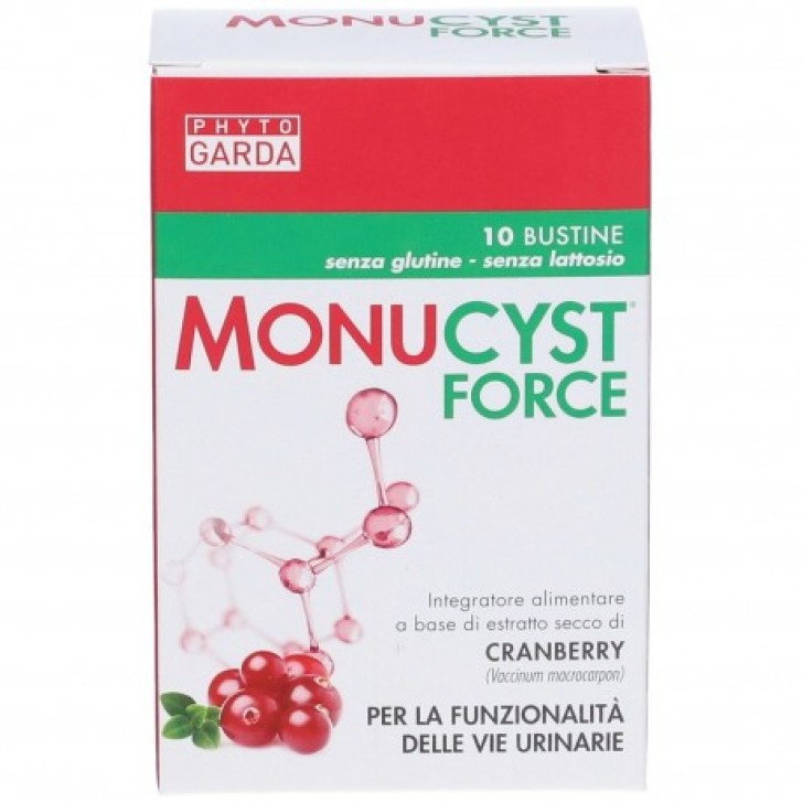 MONUCYST FORCE Integratore Vie Urinarie con D-mannosio e Cranberry 10 Bustine - NAMED