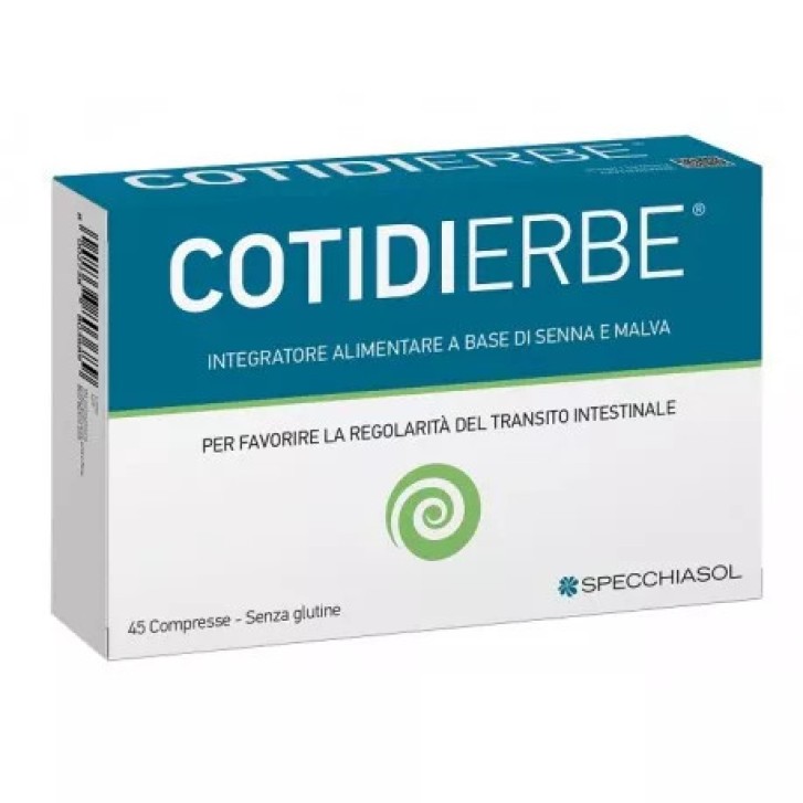COTIDIERBE Integratore Regolarità Intestinale con Senna e Malva 45 Compresse - SPECCHIASOL