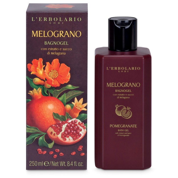 Bagnogel Melograno Gel Doccia e Bagno al Melograno 250ml - L\'Erbolario