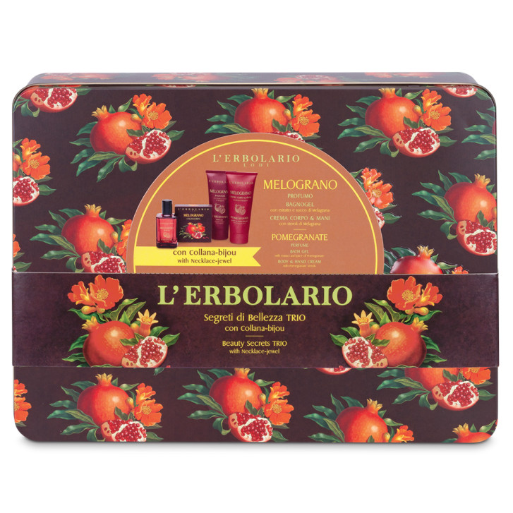 Set Melograno Trio Profumo 50ml Bagnogel 100ml Crema Corpo 100ml Edizione Limitata - L\'ERBOLARIO