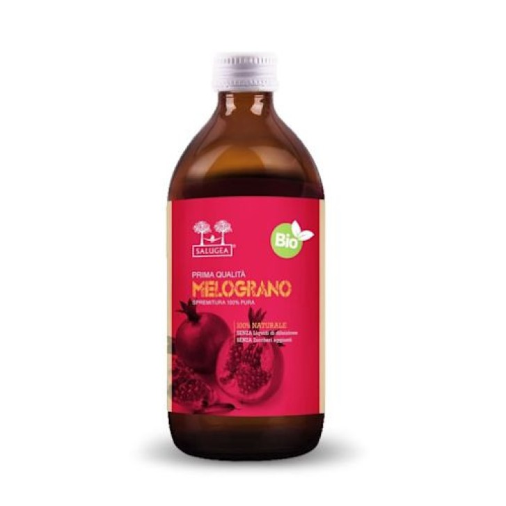 Succo di Melograno Bio Integratore Antiossidante Spremitura Freddo 500ml - Salugea